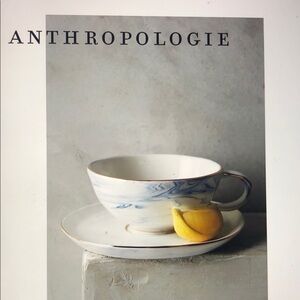 Anthropologie Strata Cup and Saucer